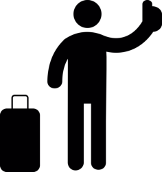 Call Taxi Contour Svg Vector, Free Vectors File